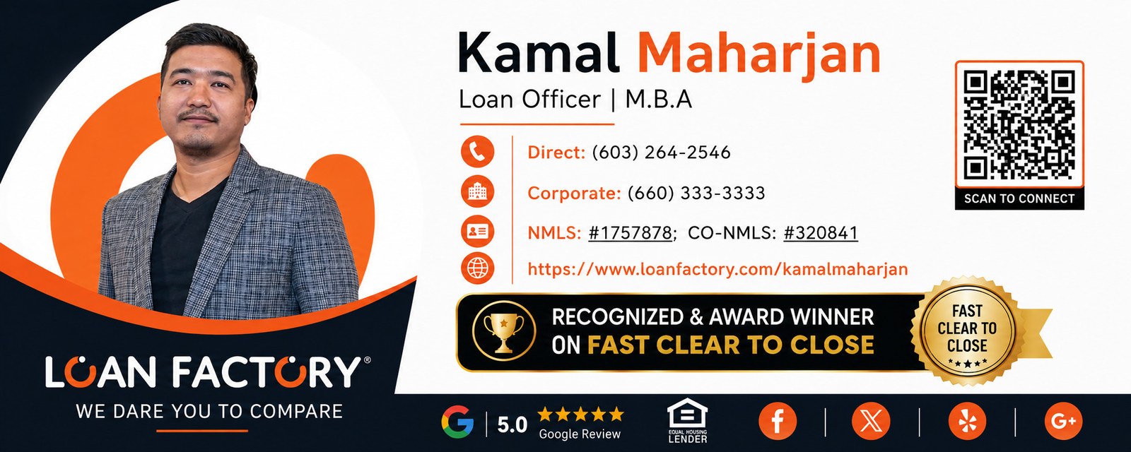 Kamal Maharjan, Loan Officer, M.B.A., Loan Factory