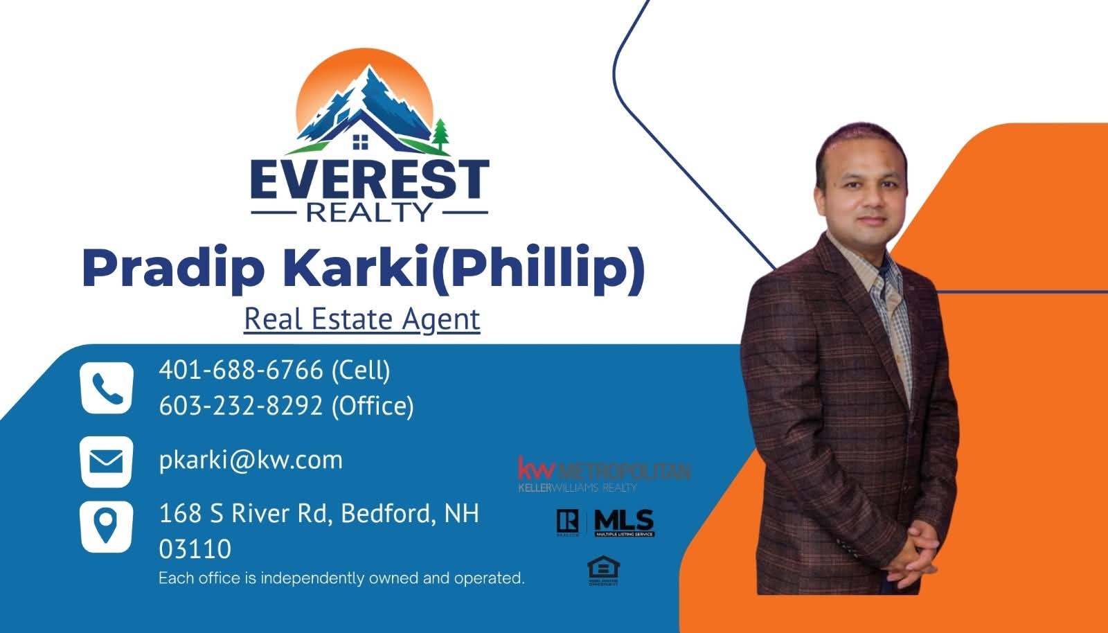 Pradip Karki (Phillip), Real Estate Agent, Everest Realty